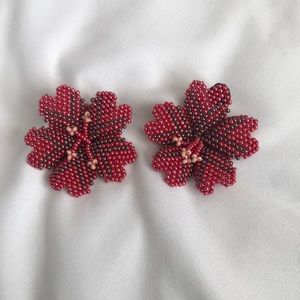 Noonday flower earrings
